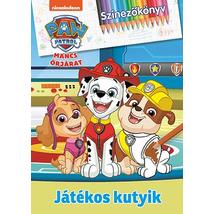 MANCS ŐRJÁRAT - JÁTÉKOS KUTYIK SZÍNEZŐKÖNYV