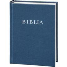 BIBLIA , KÖZÉPMÉRET, VÁSZONKÖTÉS, KÉK - 14505